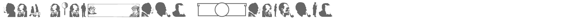 Sample characters JMH Memorias Dingbats Font